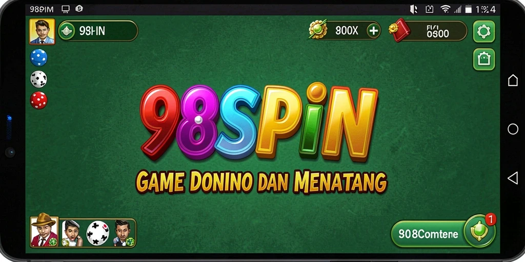 Tangkapan layar dari gameplay seru Domino di 98SPIN.