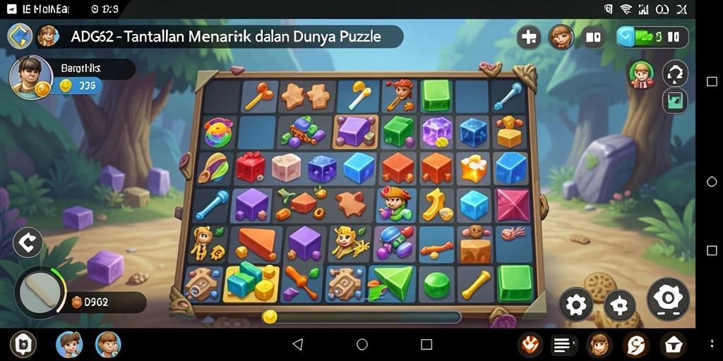 Screenshot menunjukkan gameplay menarik dari tantangan puzzle.