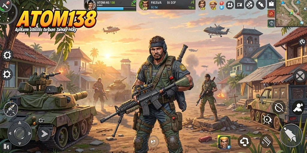 Tampilan aplikasi ATOM138 yang modern dan fungsional.