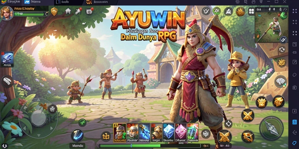 Tampilan gameplay AYUWIN yang menakjubkan dan mendebarkan.