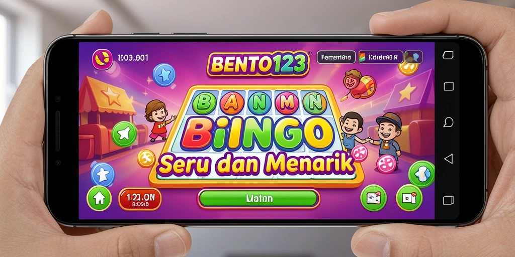 Screenshot BENTO123 menampilkan gameplay Bingo yang seru dan interaktif.