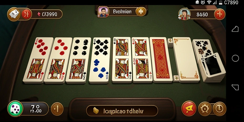Tampilan gameplay menarik dari C7890 dalam permainan Domino.