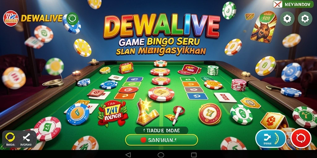 Tampilan gameplay seru DEWALIVE dalam permainan Bingo.