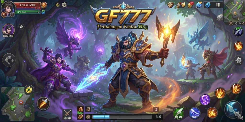 Tangkapan layar menunjukkan pertarungan epik dalam GF777 dengan aksi ARPG yang mendebarkan.