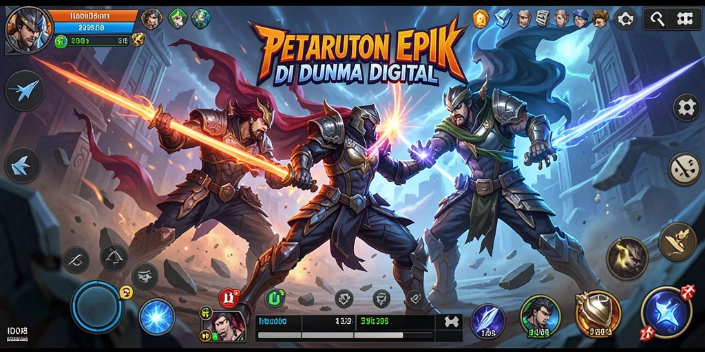 Screenshot ID098 menampilkan aksi pertarungan seru dengan grafis mengesankan.