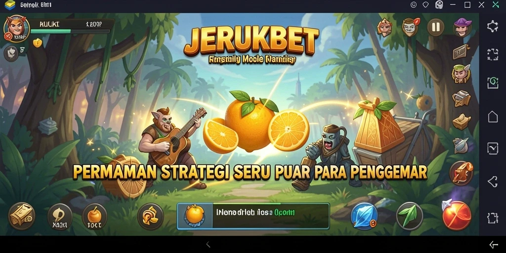 Tampilan gameplay JERUKBET yang penuh strategi dan aksi.