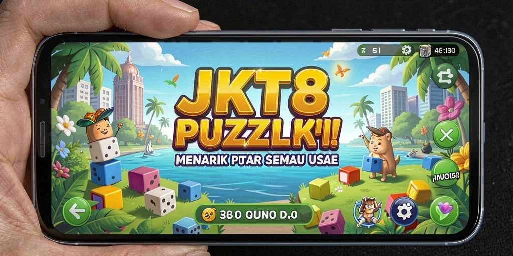Screenshot JKT8 menampilkan gameplay Puzzle yang seru dan menantang.