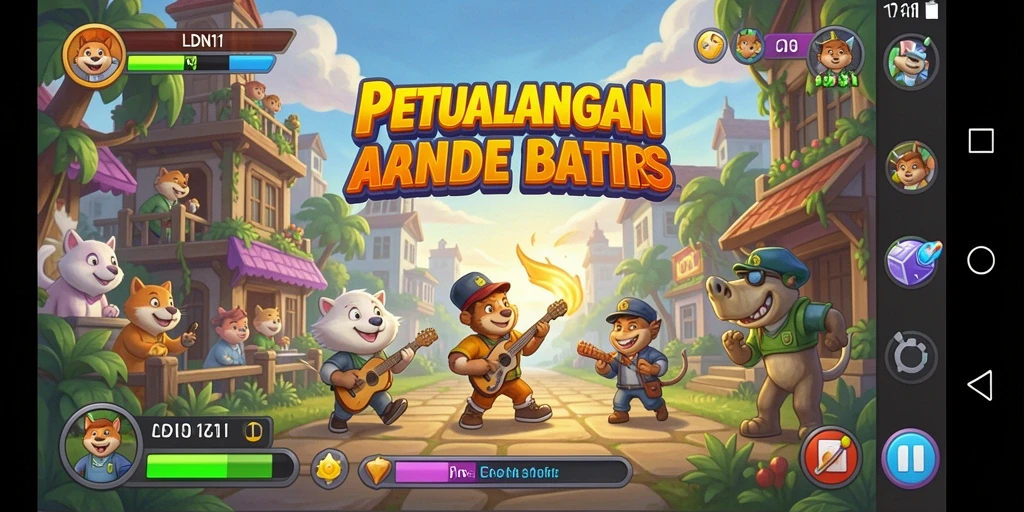 Tampilan gameplay LDN11 yang dinamis dan penuh aksi.