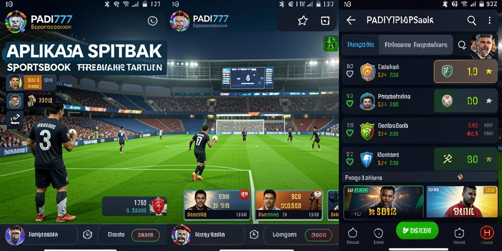 Tampilan gameplay menakjubkan dalam aplikasi sportsbook PADI777.