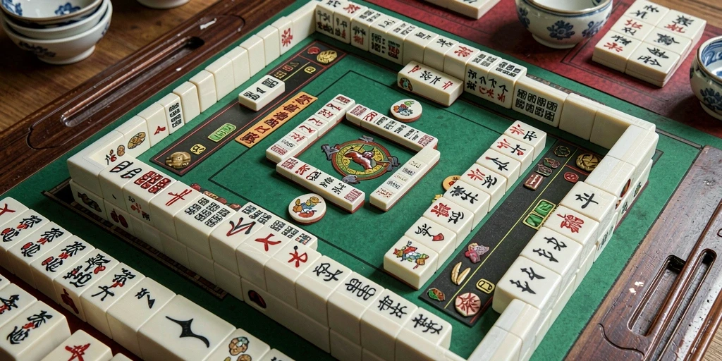 Tampilan gameplay Mahjong yang menakjubkan dan menarik.