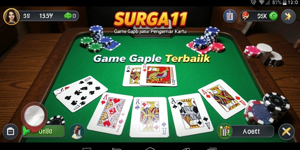 Screenshot permainan Gaple yang seru dan interaktif di SURGA11.