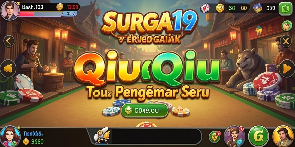 Tampilan gameplay QiuQiu yang seru dan mendebarkan.